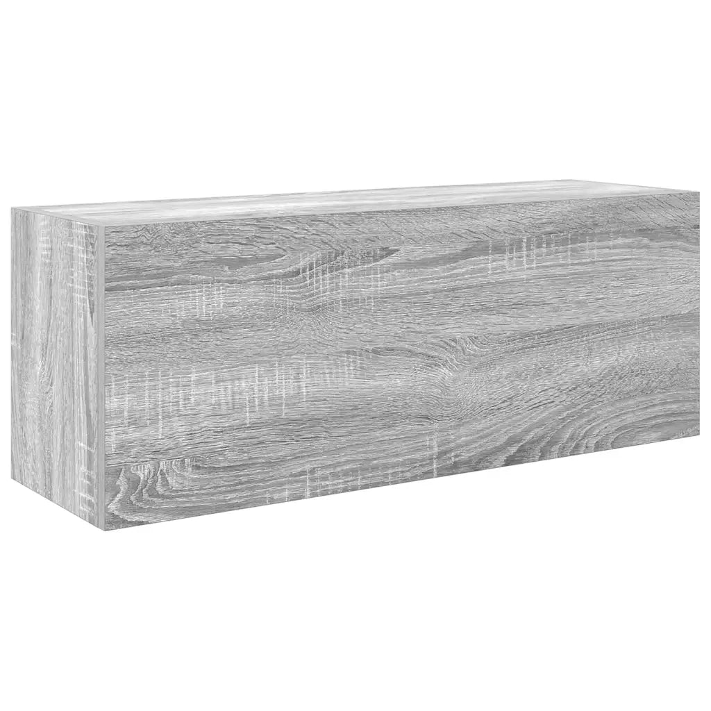 Mobile da Bagno Grigio Sonoma 80x25x30 cm in Legno Multistrato 860081