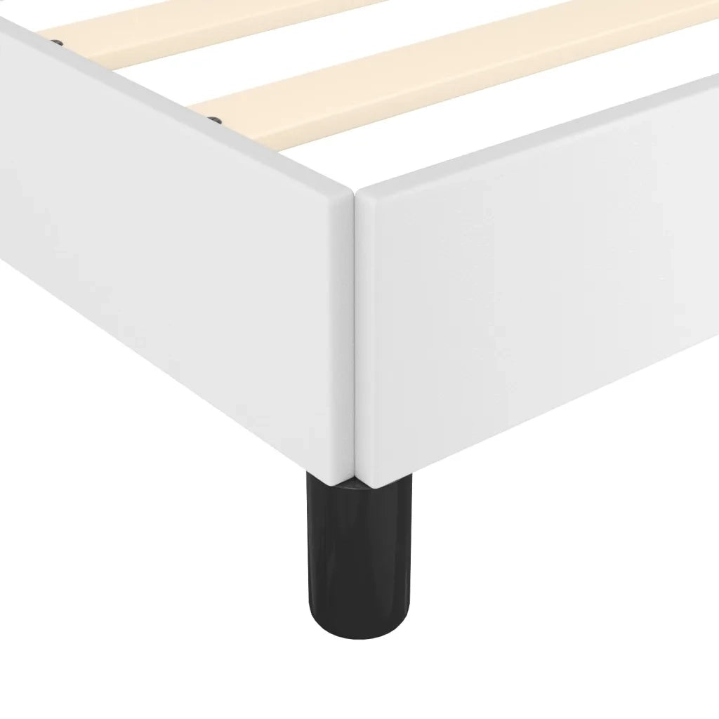 Giroletto senza Materasso-Struttura Letto Bianco 120x190 cm Similpelle 772167