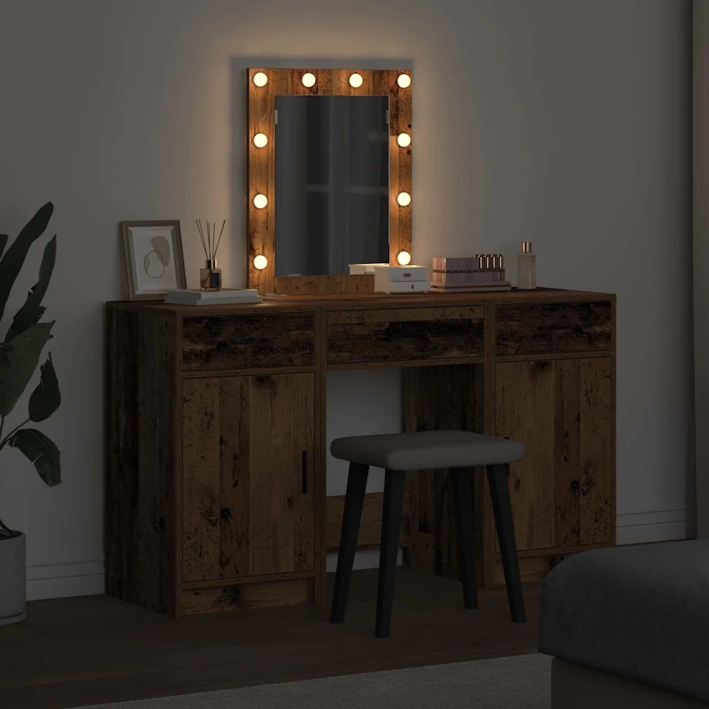 Toeletta | Tavolo da Trucco Marrone 50 x 41 x 135 cm Legno multistrato