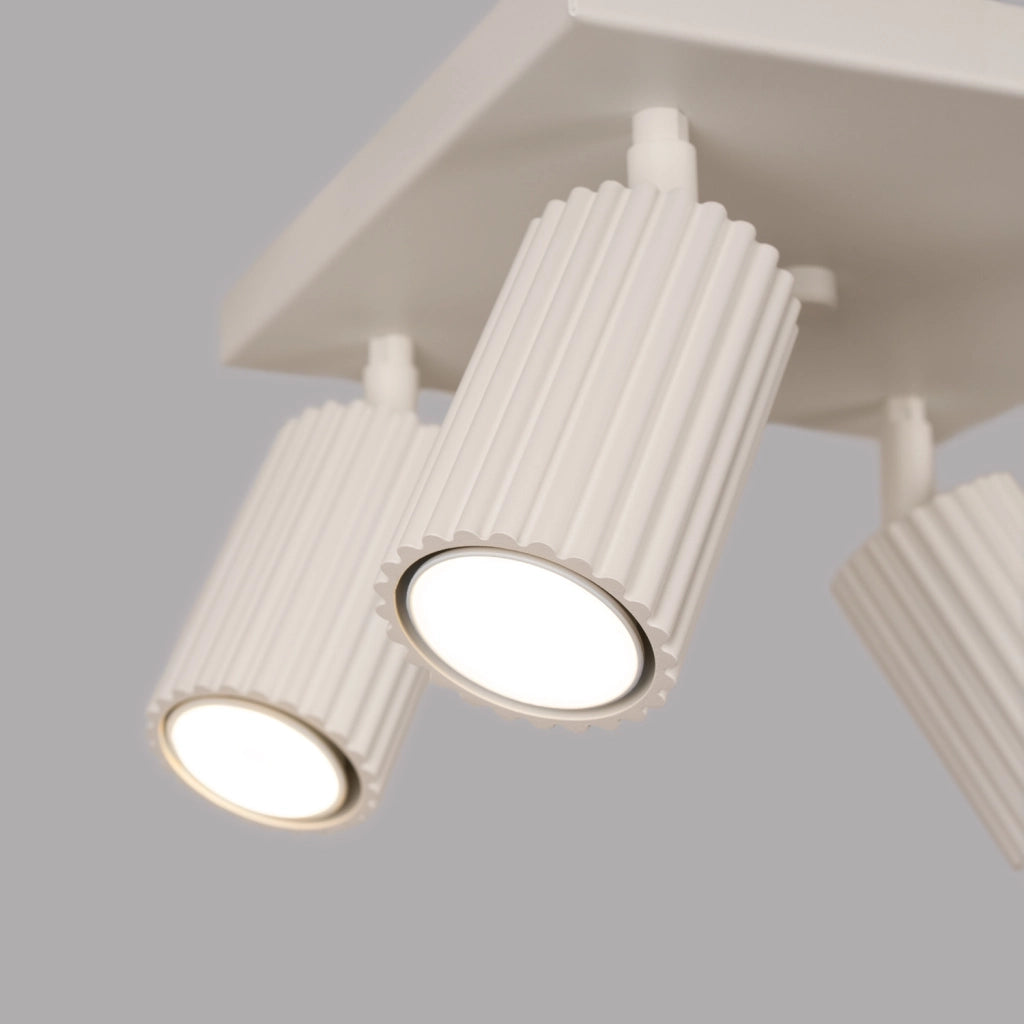 Plafoniera moderna beige orientabile 25cm 4xGU10 Gravio