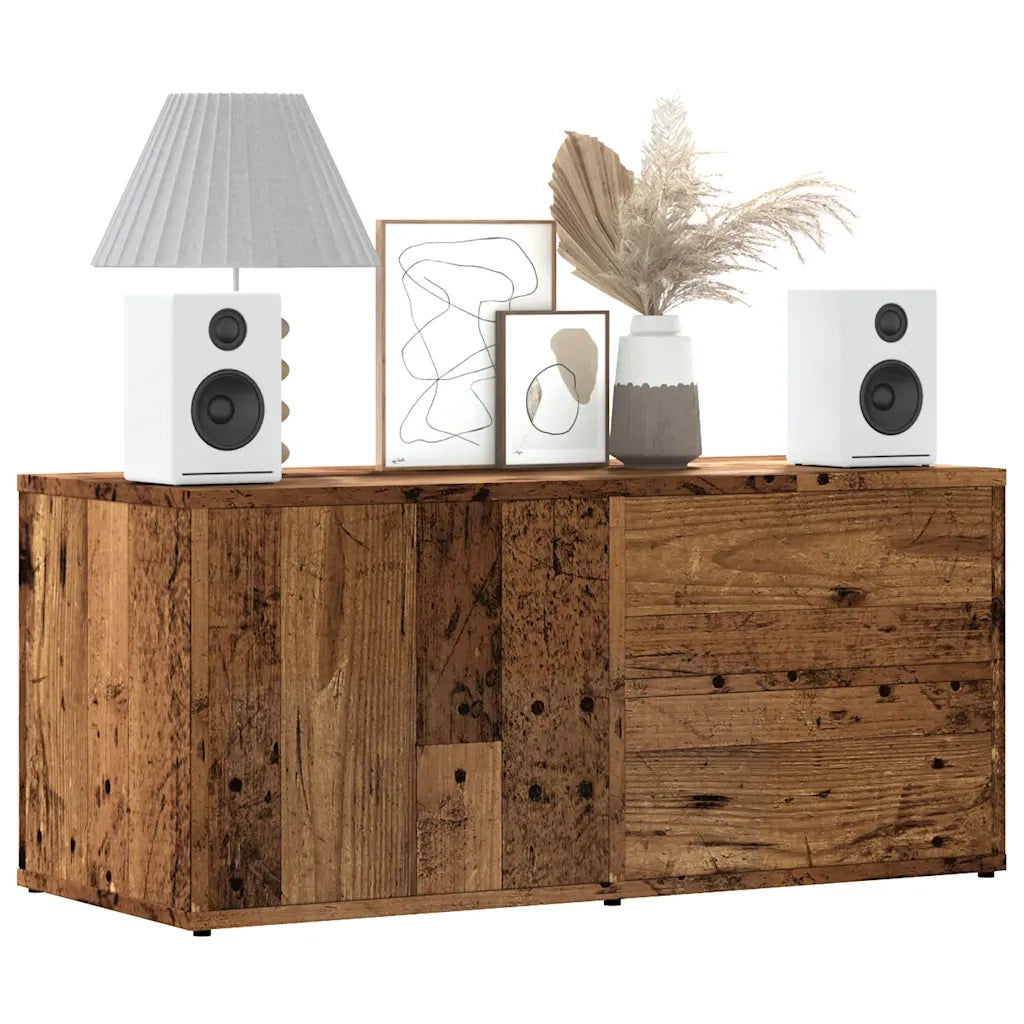 Mobile Porta TV Legno Antico 80x34x35,5 cm Legno Multistrato 856010