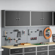 Set di armadi per attrezzi con lo scaffale 6 pcs Nero 3321402
