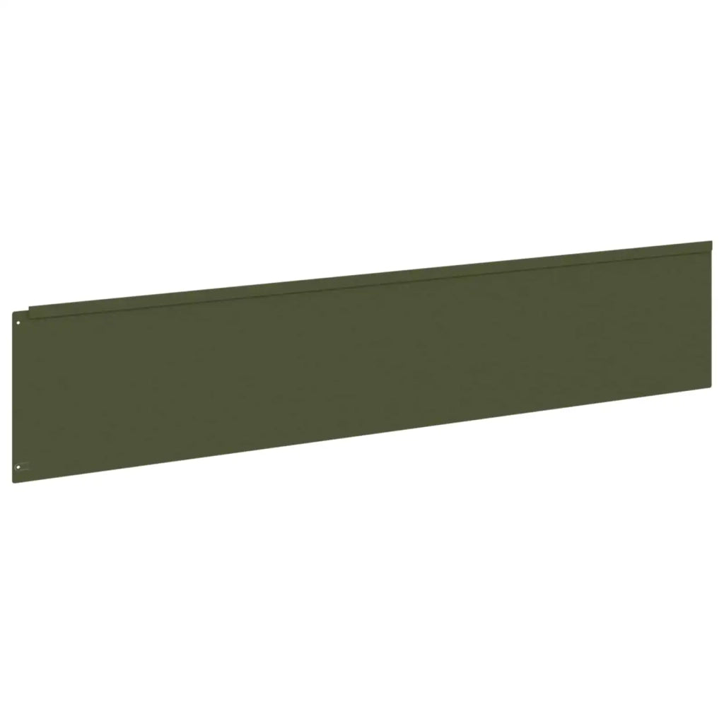 Bordura per Prato 20 pz 100 x 22 cm Acciaio Verde Oliva 8008861