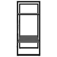 Libreria a 2 Ripiani Grigia 60x30x70 cm in Legno Multistrato 806429