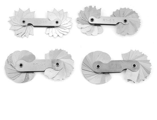 Set di 4 Radiusmisure in Acciaio Inox per Misurazioni Precise