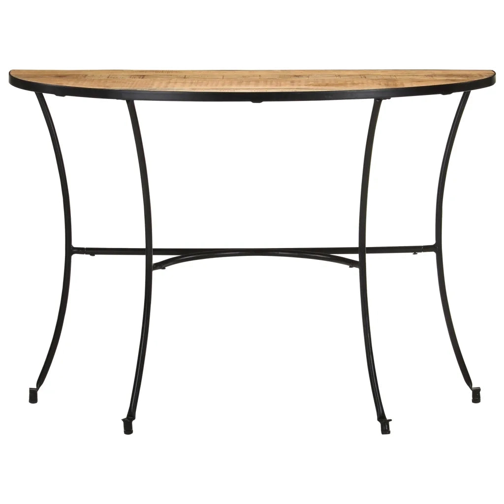Tavolino Laterale 110x40x77 cm in Legno Massello di Mango