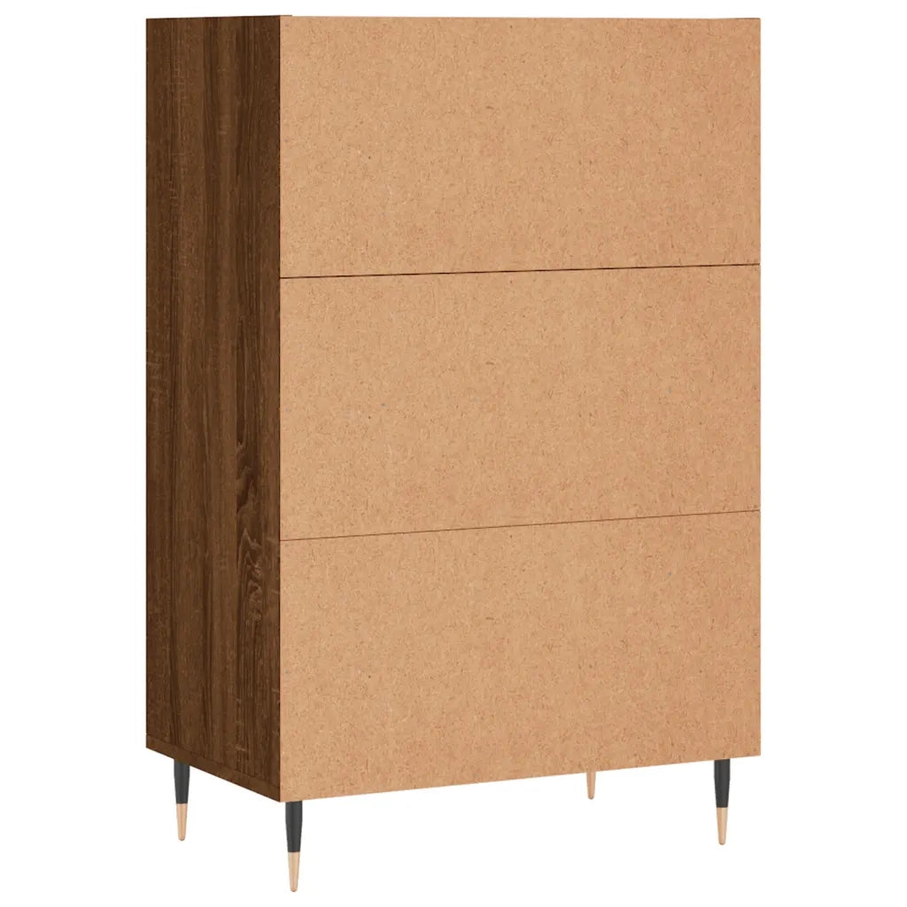 Credenza-Buffet-Armadio da cucina Rovere Marrone 57x35x90 cm in Legno Multistrato