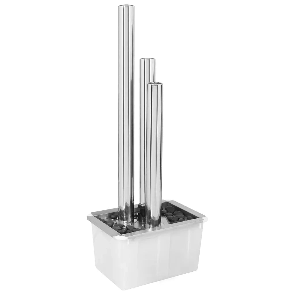 Fontana da Giardino Argento 48x34x123 cm in Acciaio Inox cod mxl 72840