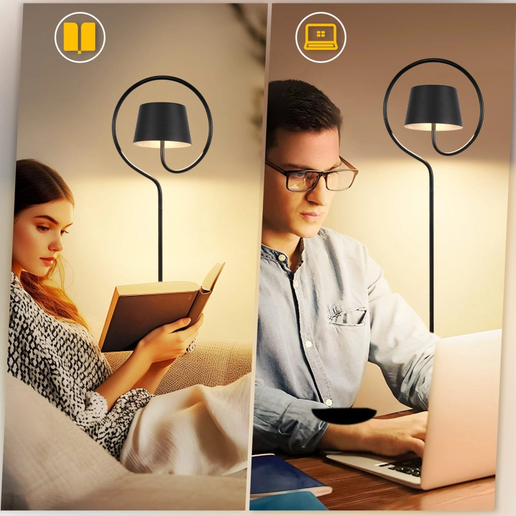 ZMH Lampada da terra LED solare da esterno senza fili dimmerabile touch 120cm per soggiorno
