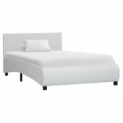 Giroletto con LED senza Materasso Bianco in Similpelle 90x200cm 285486