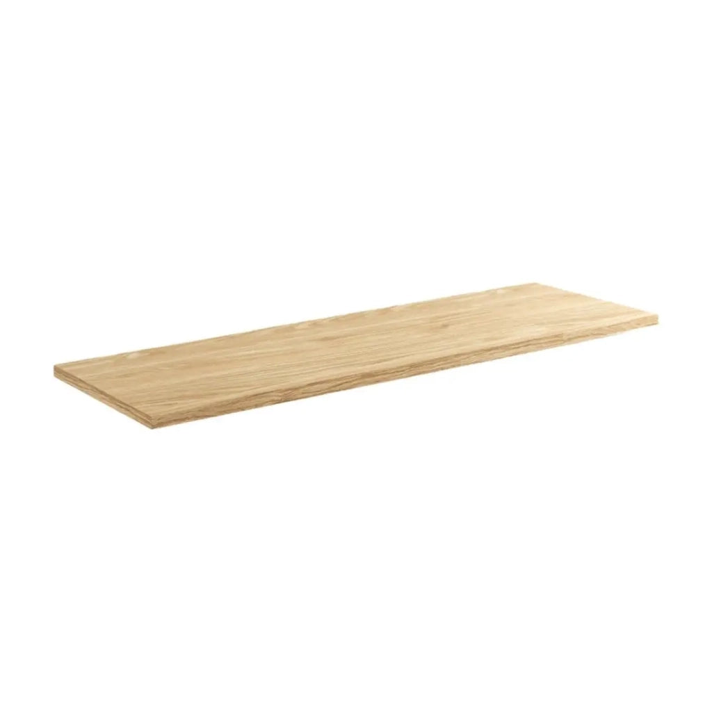 Piano lavabo YOKA – Finitura rovere chiaro, 160 cm