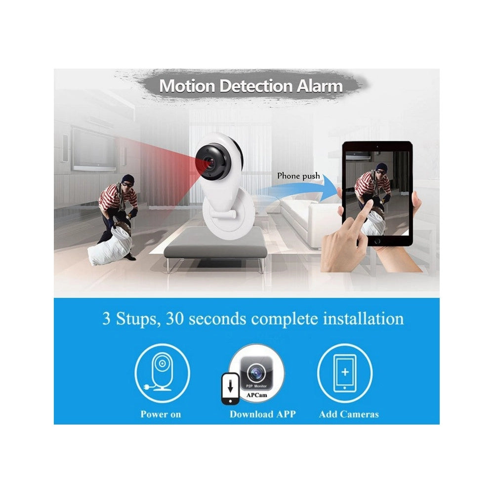 Trade Shop - Mini Ip Wifi Sd Dvr Wireless Camera Wifi Hd Ir Smartphone Audio Cam Baby Monitor -