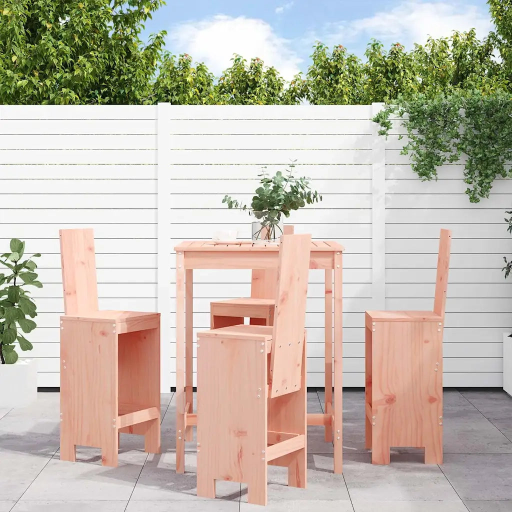 Set da Bar da Giardino 5 pz | Set Salotto da Giardino in Legno Massello di Douglas