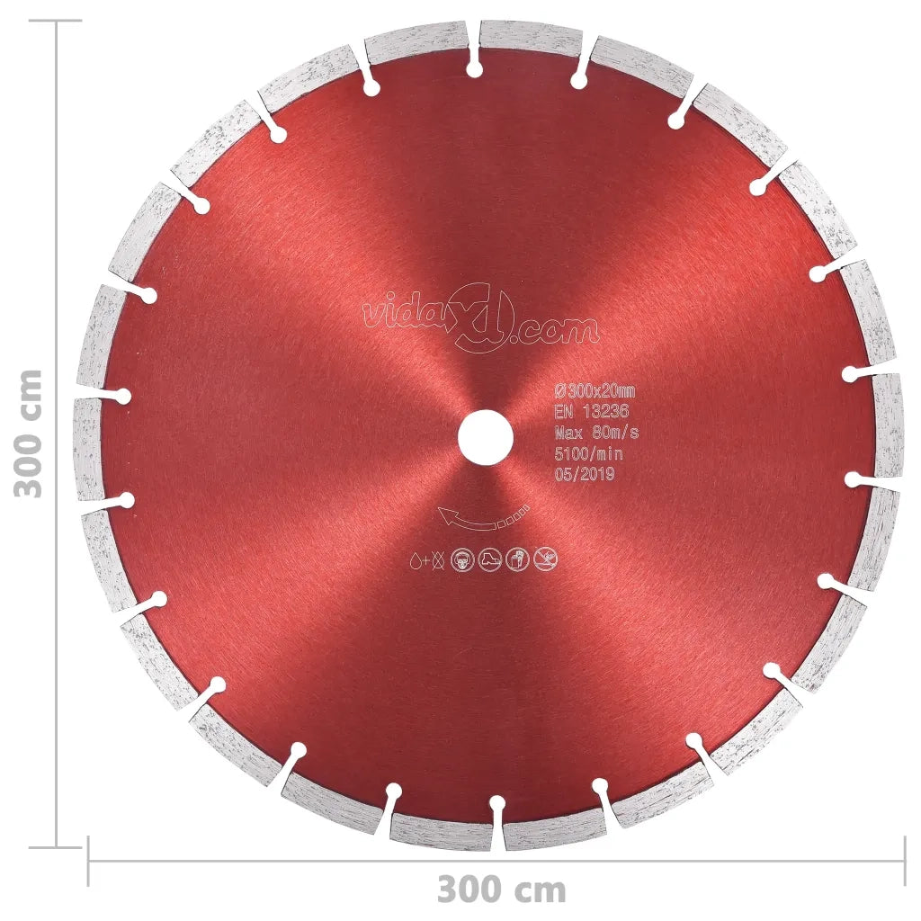 Disco da Taglio Diamantato in Acciaio 300 mm cod mxl 74231