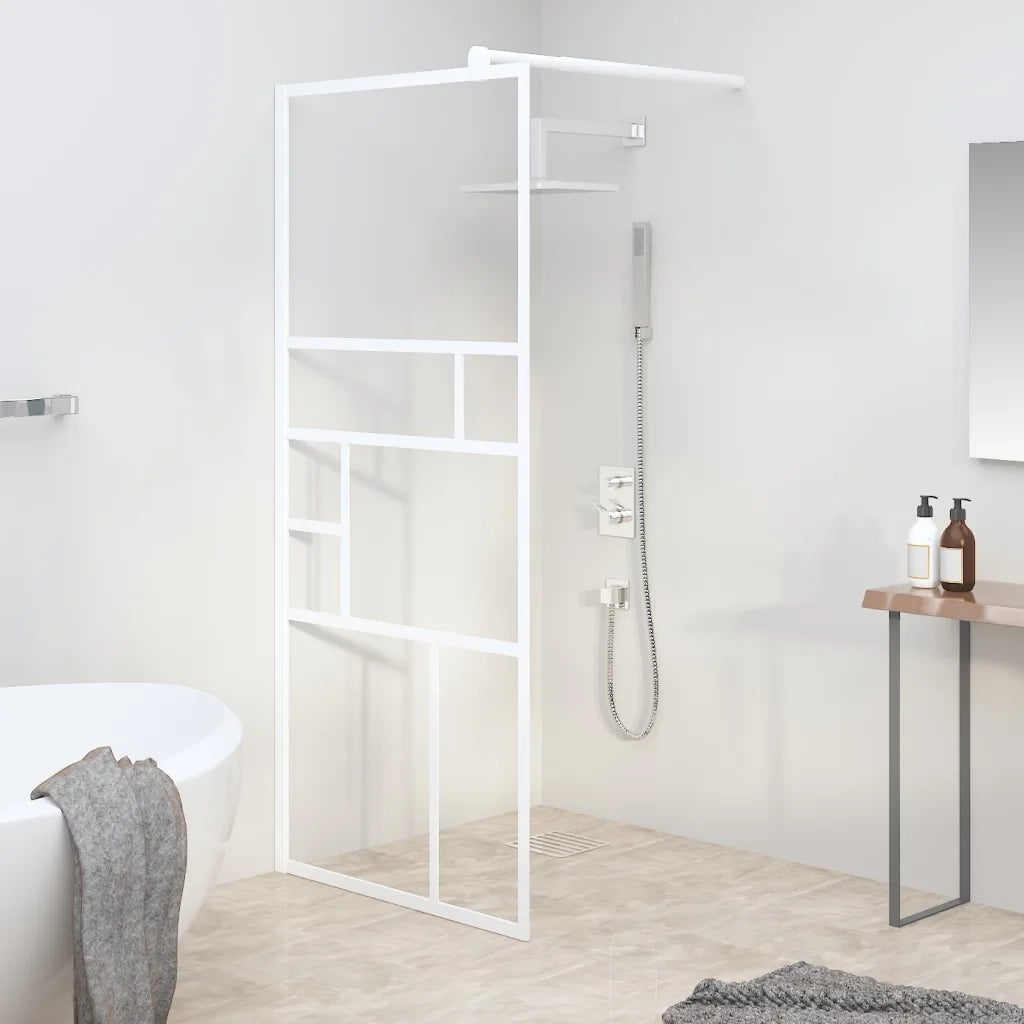 Parete per Doccia Walk in 80x195 cm in Vetro ESG Bianco 151868