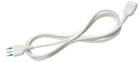 FANTON 92180 prolunghe e multiple 5 m 1 presa(e) AC Interno Bianco