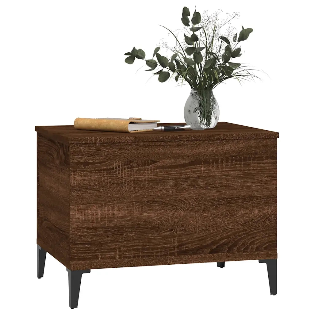 Tavolino Salotto Rovere Marrone 60x44,5x45 cm Legno Multistrato 819579