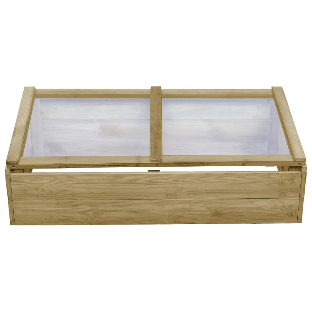 Serre set di 2 in legno di pino impregnato 100 x 50 x 35 cm verde 02_0044666