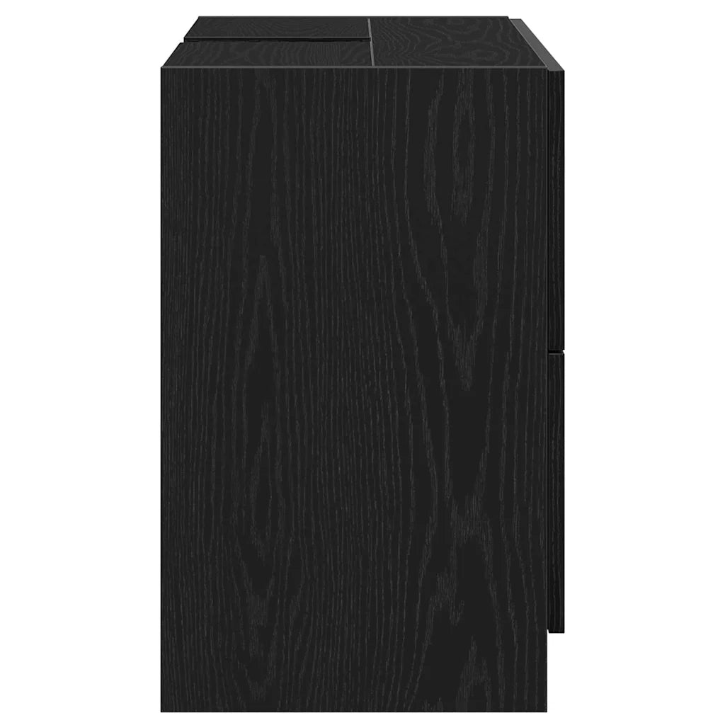 Mobile da Bagno Rovere Nero 78 x 37 x 59 cm Legno multistrato 868832