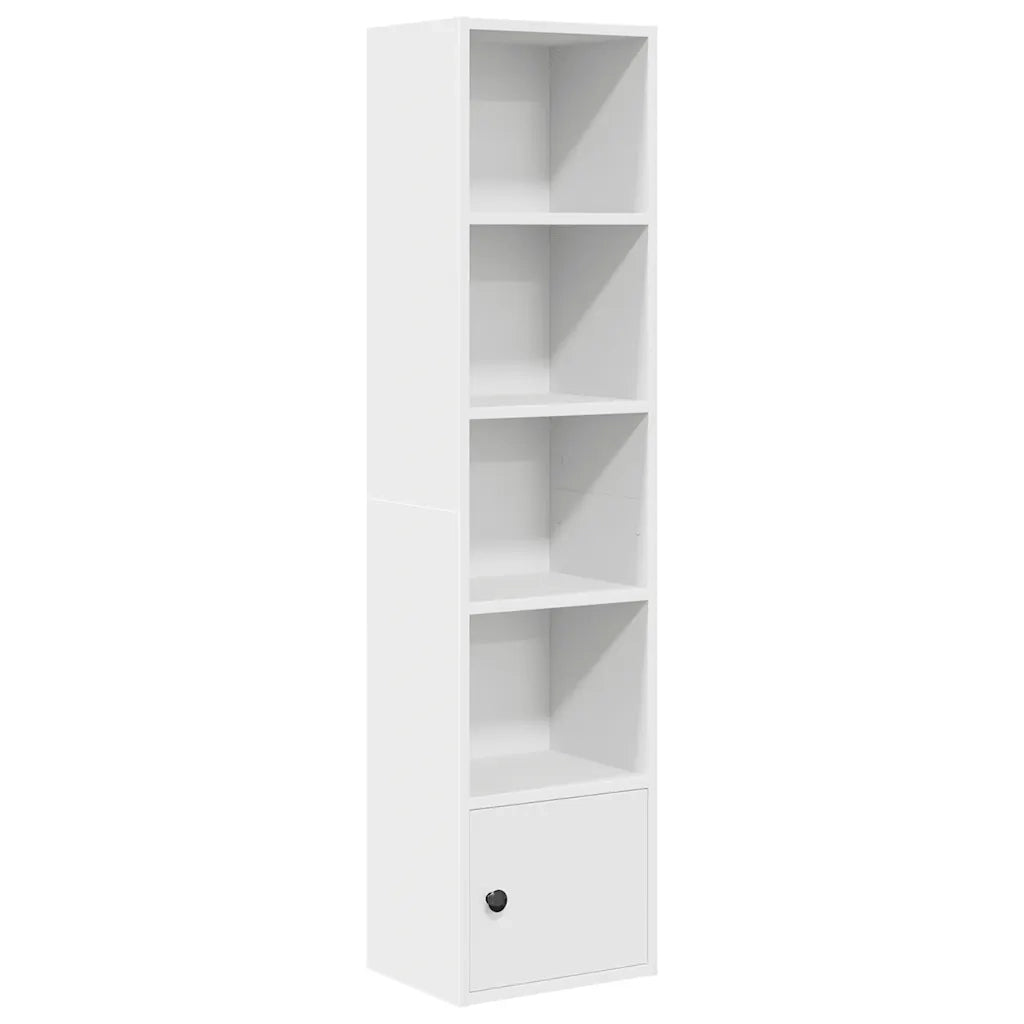 Libreria Bianca 31x24x127 cm in Legno Multistrato 860346
