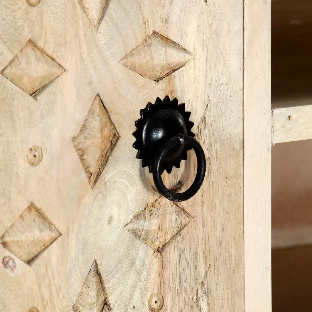 Mobile Porta TV 110x30x44 cm in Legno Massello di Mango 282869
