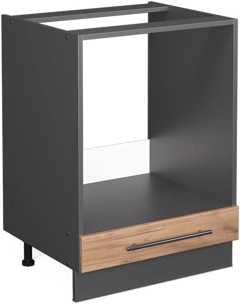 Mobile per forno da incasso Fame-Line, Quercia dorata, 60 cm senza piano di lavoro, per la combinazione con altri moduli della serie Fame-Line