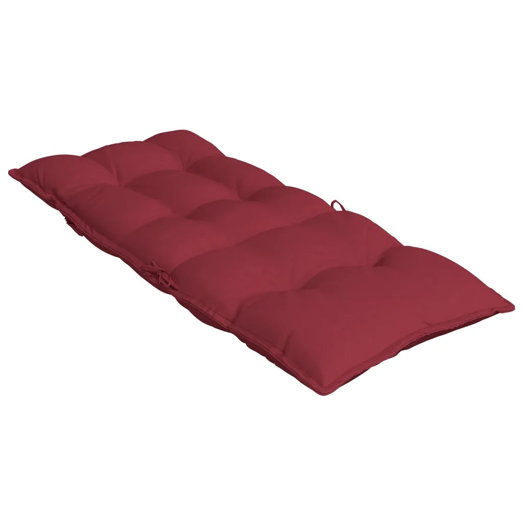 Cuscini Sedia con Schienale Alto 4 pz Rosso Vino Tessuto Oxford 377630