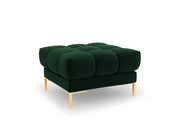 Cosmopolitan Design - Pouf "Bali" in velluto verde bottiglia 