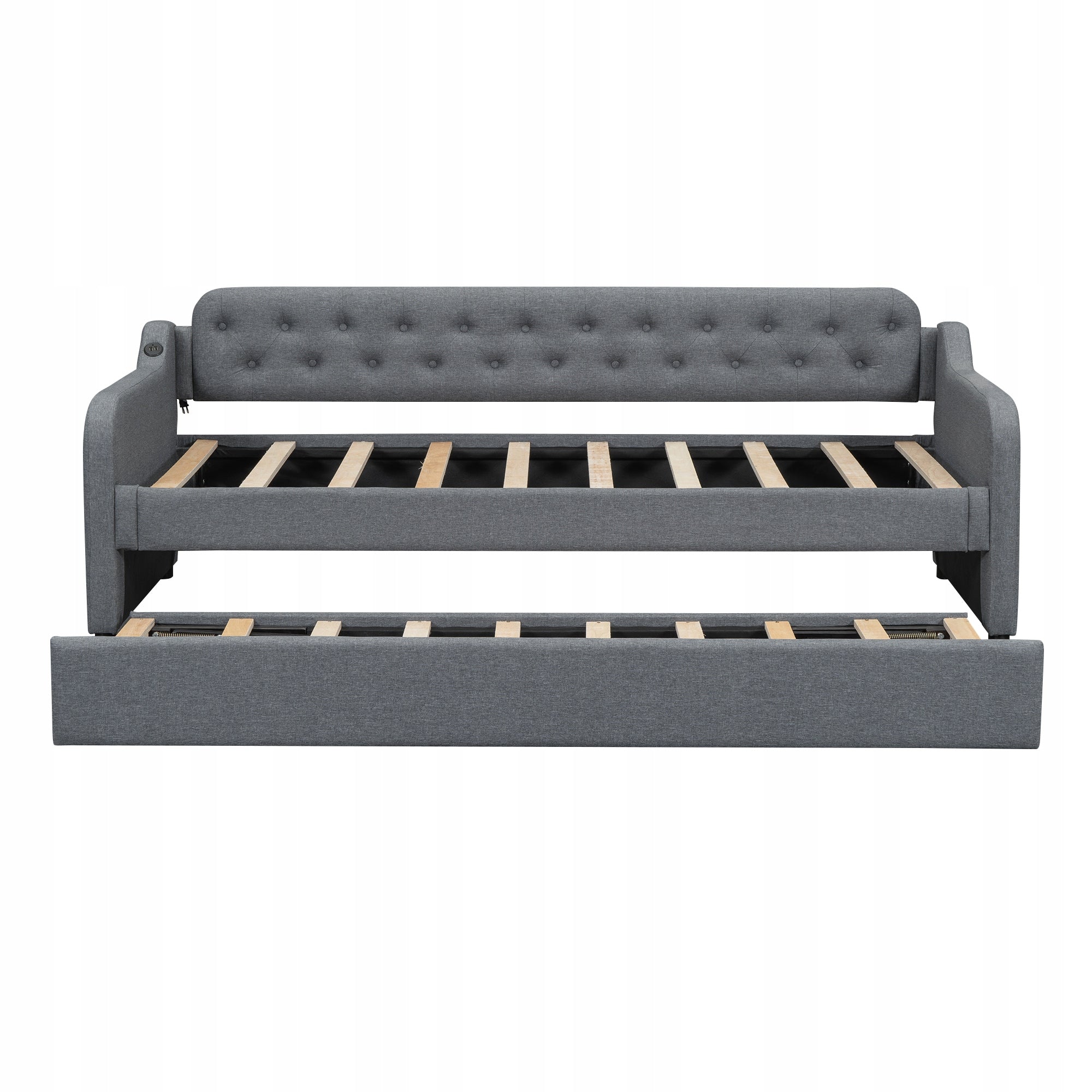 Divano letto con USB - Xylo - 90x200 - Grigio