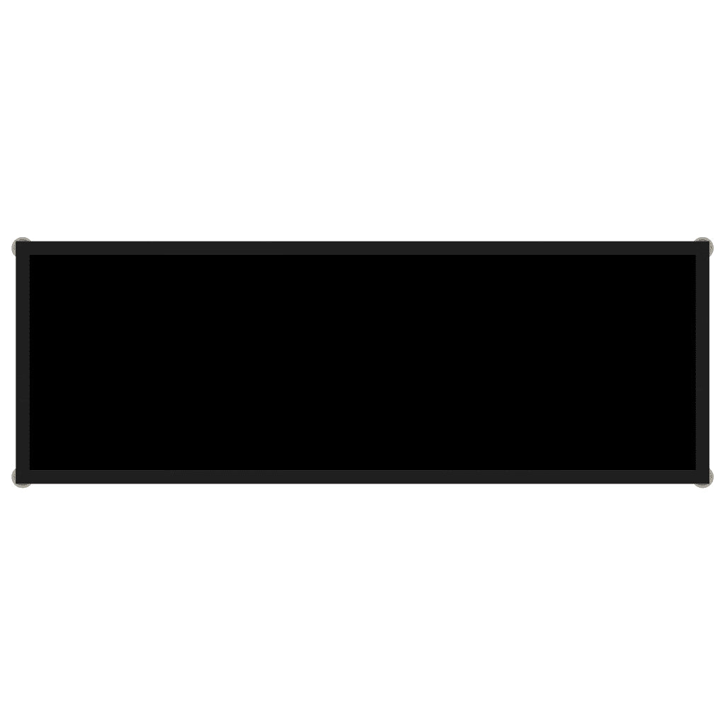 Tavolo Consolle Nero 100x35x75 cm in Vetro Temperato