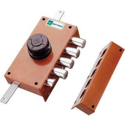 SERRATURA LEGNO APPLICARE 30437 MOTTURA  C.POMPA M2 + SCR + POMOLO E.MM 30 SX