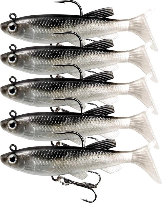 Viscia asciutto, imitazione di pesce azzurro, coda a paletta, attrezzo da pesca per pesci di acqua dolce e salata, pesca con l'amo a piombo, regalo per pescatori.