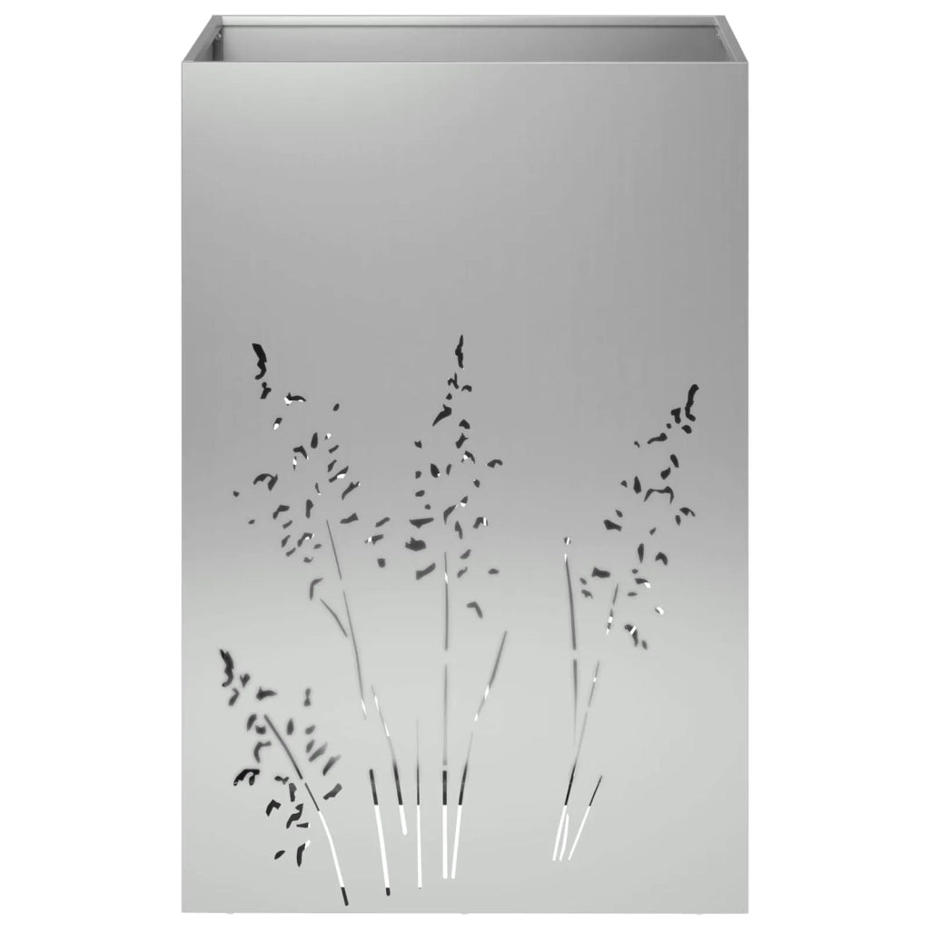 Vaso da giardino 2 pz Argento 50 x 50 x 75 cm Acciaio zincato 8005775
