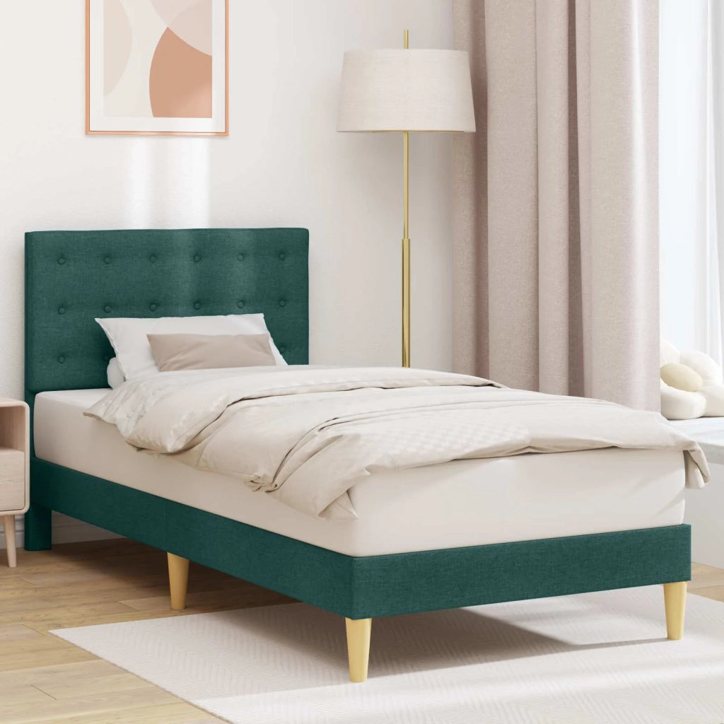 Struttura del letto Verde Scuro 80 x 200 cm Tessuto 42027758
