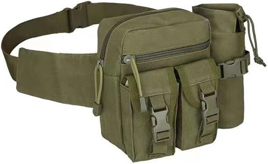 Borsa per la testa - Uomo Borsa per la testa - Ombrello per acqua Borsa per la testa - Outdoor Borsa per la testa - Verde militare - Con contenitore per bottiglie, Adatto per camminare, andare in bicicletta, camminare, campeggiare, viaggiare