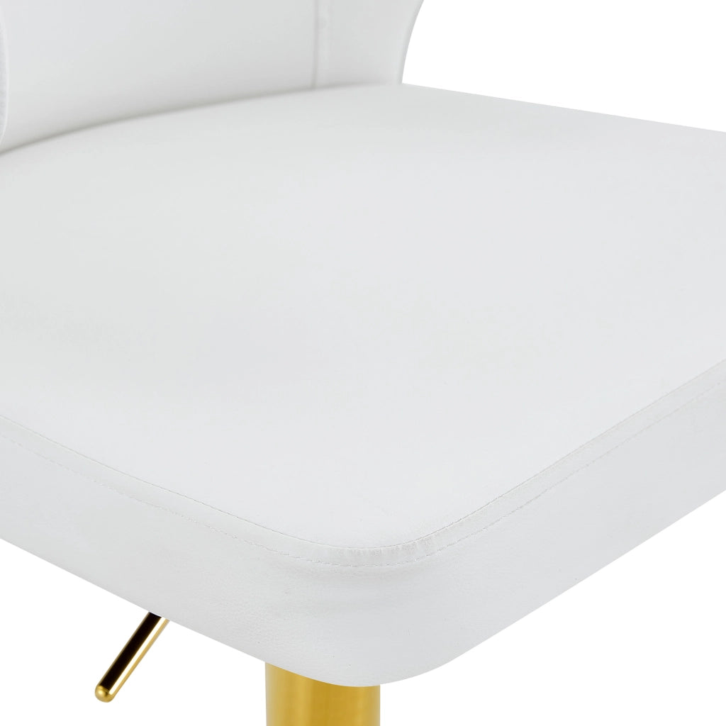 Sgabello da bar girevole 360° con altezza regolabile, schienale ergonomico e base stabile in metallo