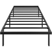 Letto Singolo Contenitore in Metallo ¨C Minimal ¨C Nero 90x200