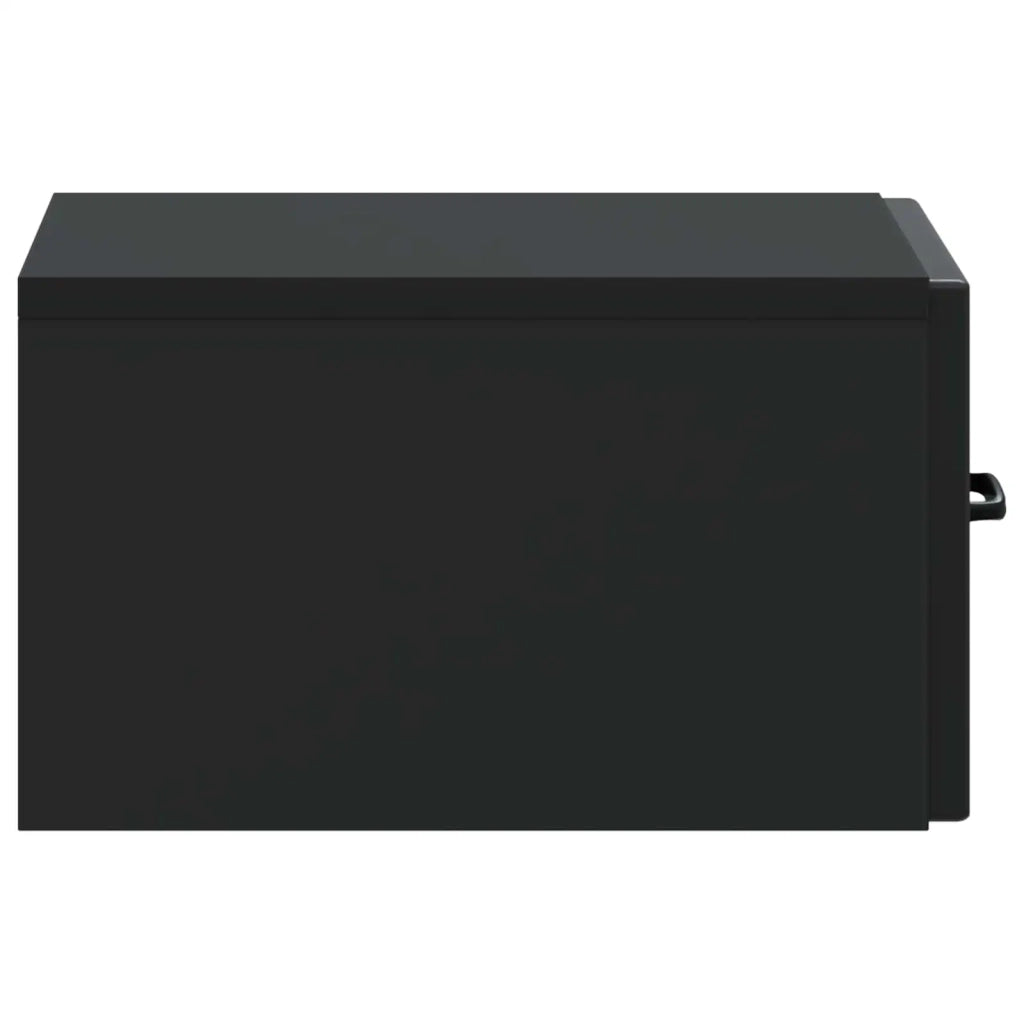 Mobiletto da notte a muro 2 pcs Nero 34,5 x 33 x 20 cm 899278