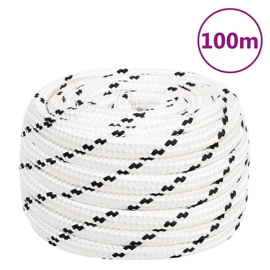 Corda da Lavoro Bianca 18 mm 100 m in Poliestere cod mxl 43051