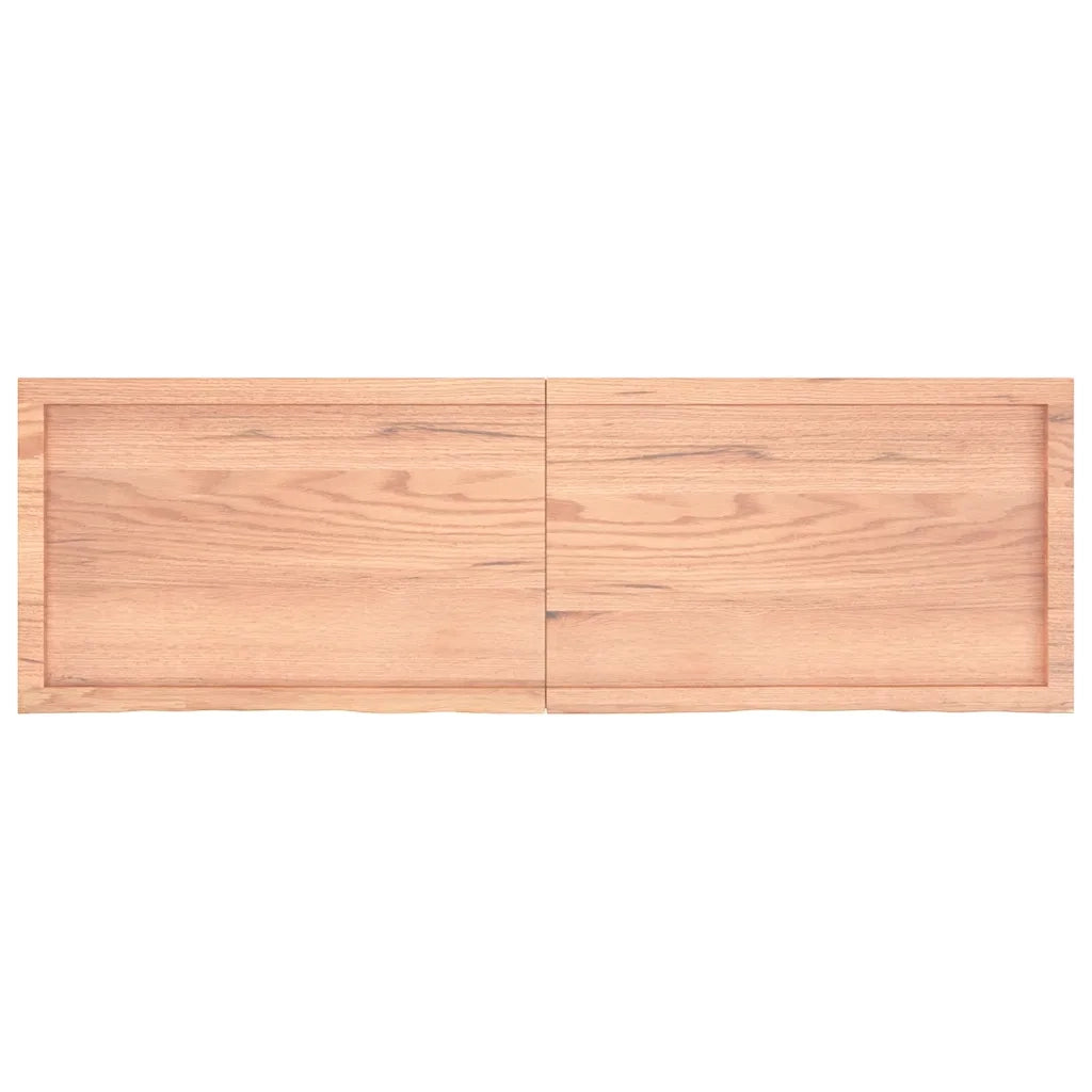 Piano Tavolo Marrone 160x50x(2-6) cm Massello Rovere Trattatocod mxl 120755