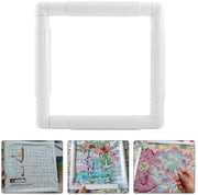 Framo per Punti di Seta 20,3 x 20,3 cm - Plastica - Fotoframe a Scatto - Punti di Seta - Quilting - Lavoro a Maglia - Modello Duraturo e Leggero - Hula Hoop per Punti di Seta