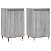 Credenze 2 pz | Madia | Buffet da pranzo | Armadio da pranzo Grigio Sonoma 40x35x70 cm in Legno Multistrato