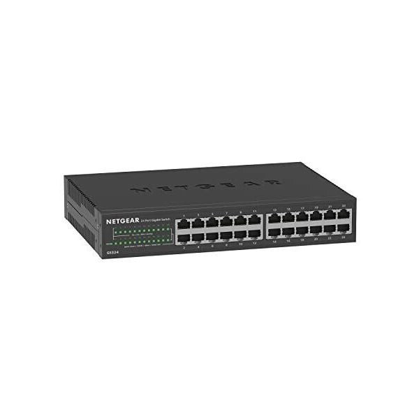 Netgear gs324 non gestito gigabit ethernet (10/100/1000) nero - GS324-200EUS