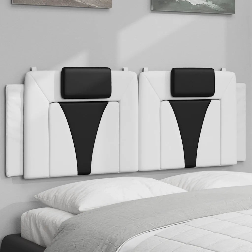 Cuscino Testiera Viana Nero e Bianco 120 cm in Similpelle CFW4959968
