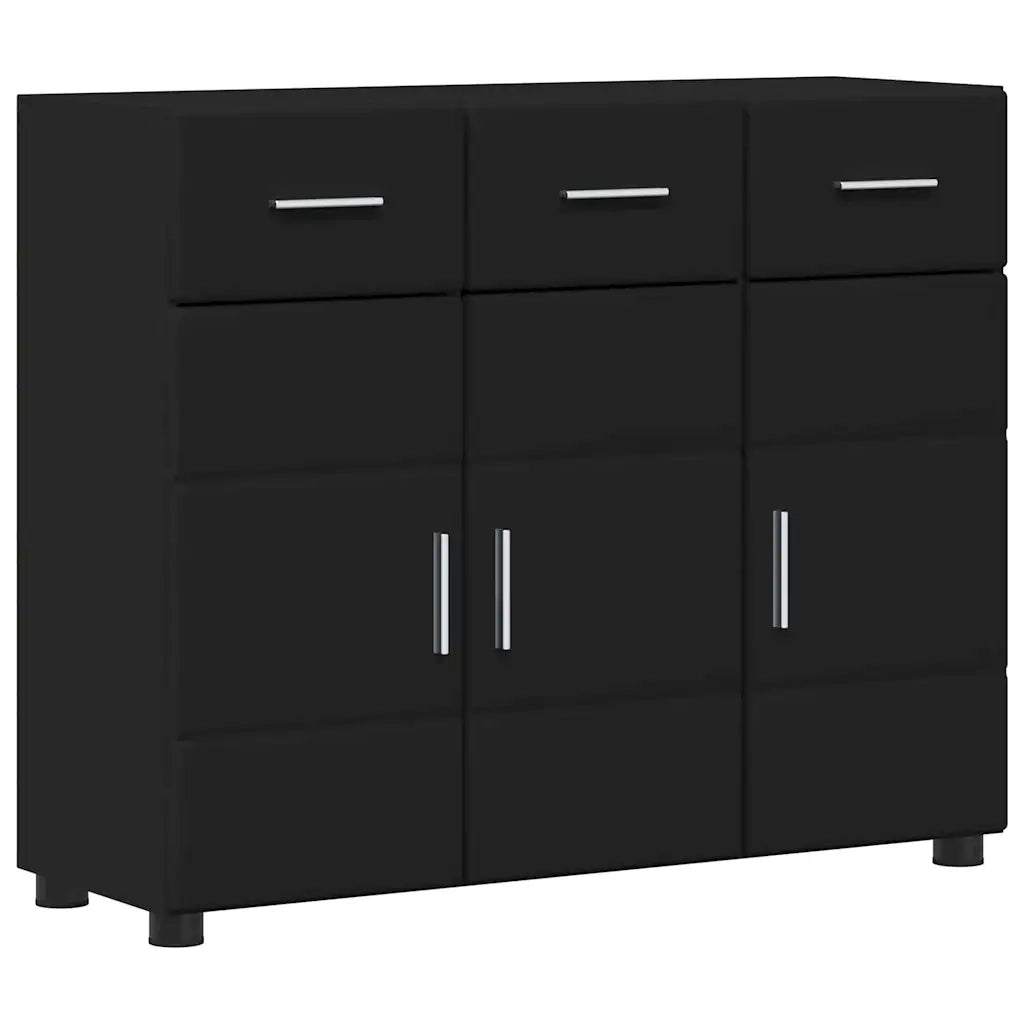 Credenza FLORIN Nero 88,5 x 30,5 x 73 cm Legno multistrato
