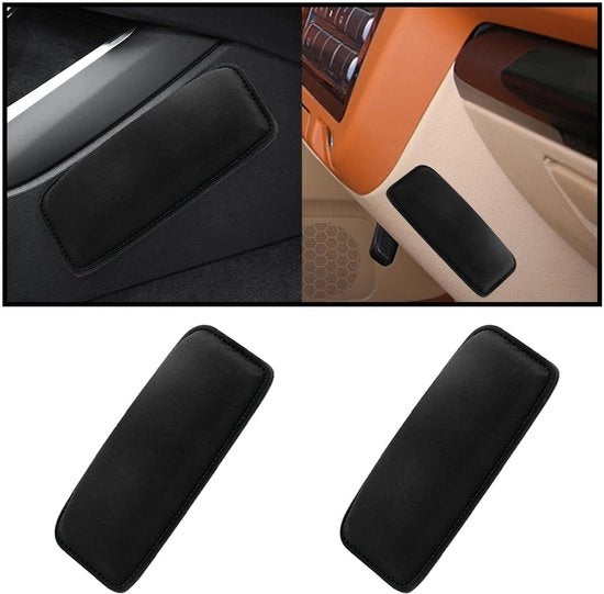 Set di Console per Auto da 2 - Cuscini per Gambe in Pelle - Cuscini per Schiena - Accessori per Interno Auto - Molto Comodi e Respiranti - 8x18x2,8 cm - Cuscino