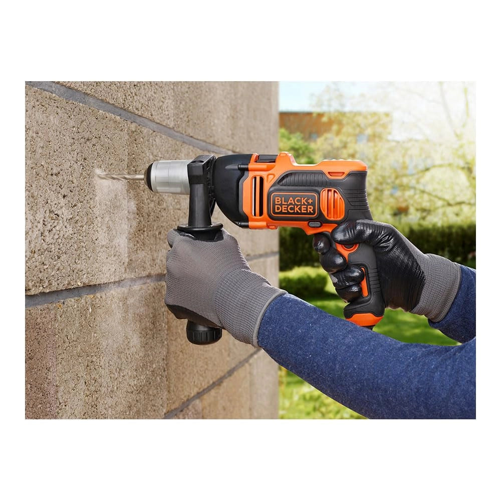 Trapano a Percussione Black Decker BEH850K Qs 850 w
