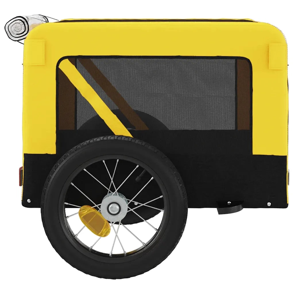 Rimorchio da Bici per Animali Giallo e Nero Oxford e Ferro CFW5499121