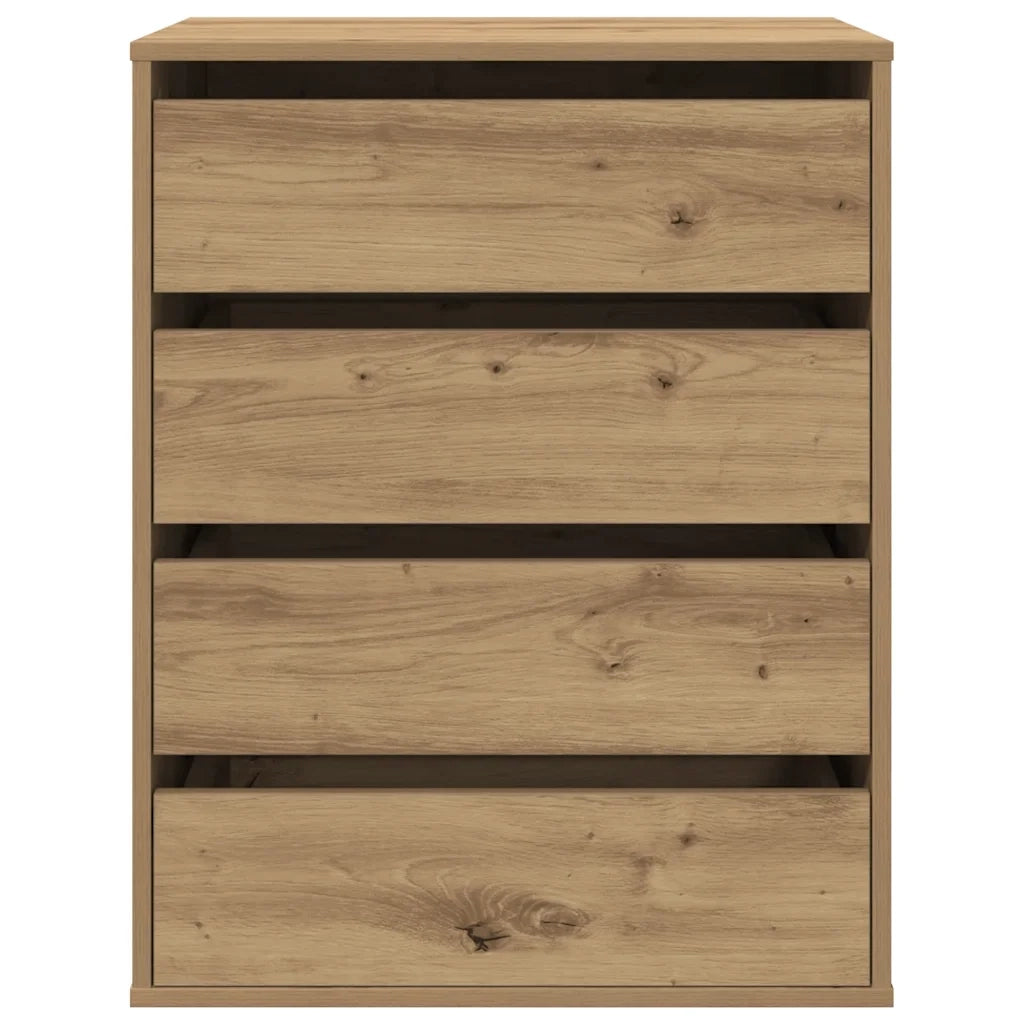 Cassettiera Angolare Rovere Artigianale 60x41x76cm Multistrato 852878