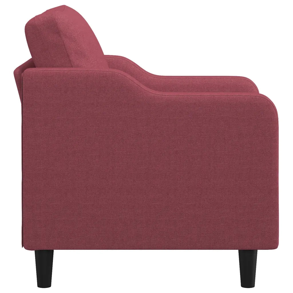Poltrona Rosso Vino 60 cm in Tessuto 359349